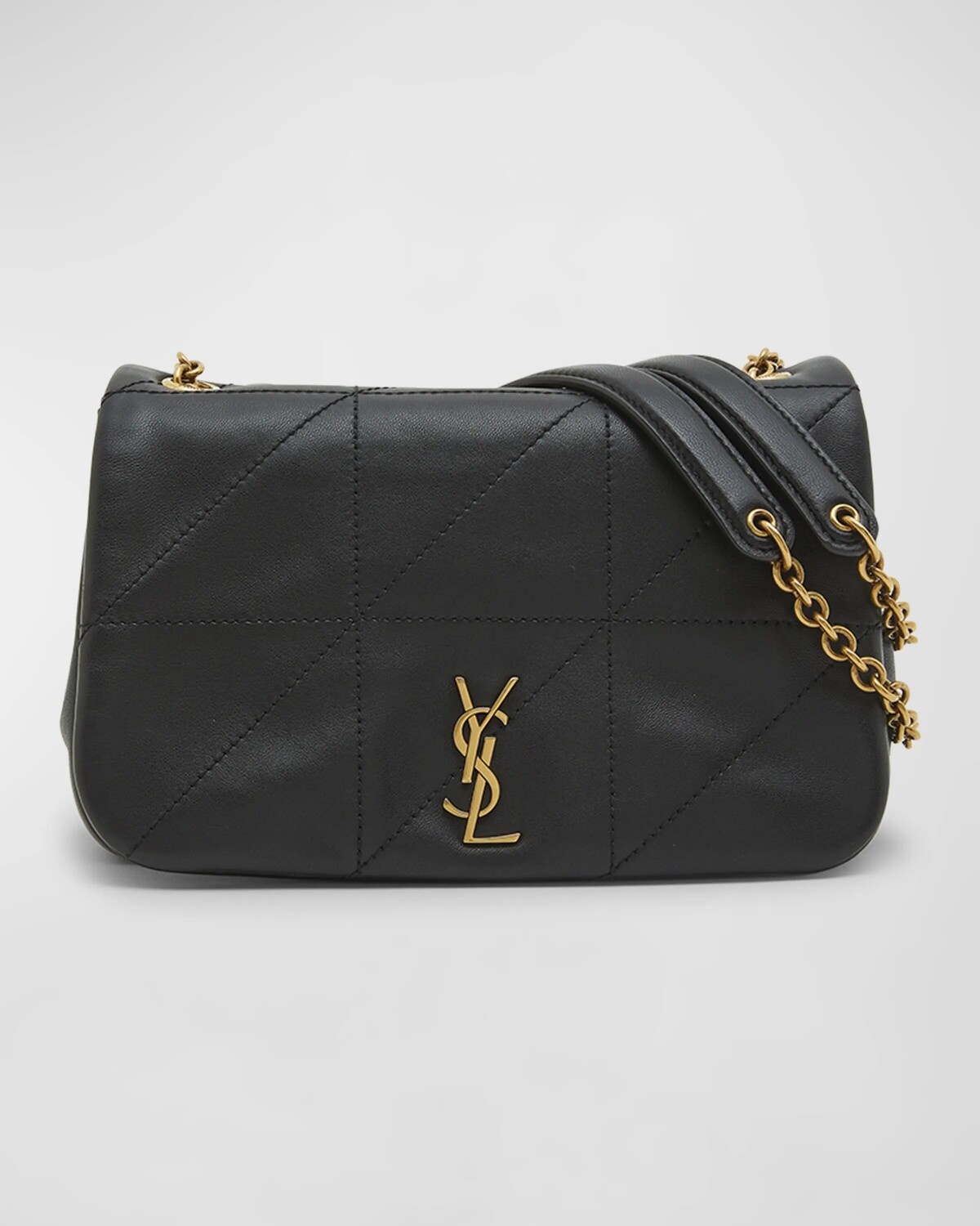 

Миниатюрная кожаная сумка через плечо Jamie 4.3 в стиле пэчворк Saint Laurent, цвет Black