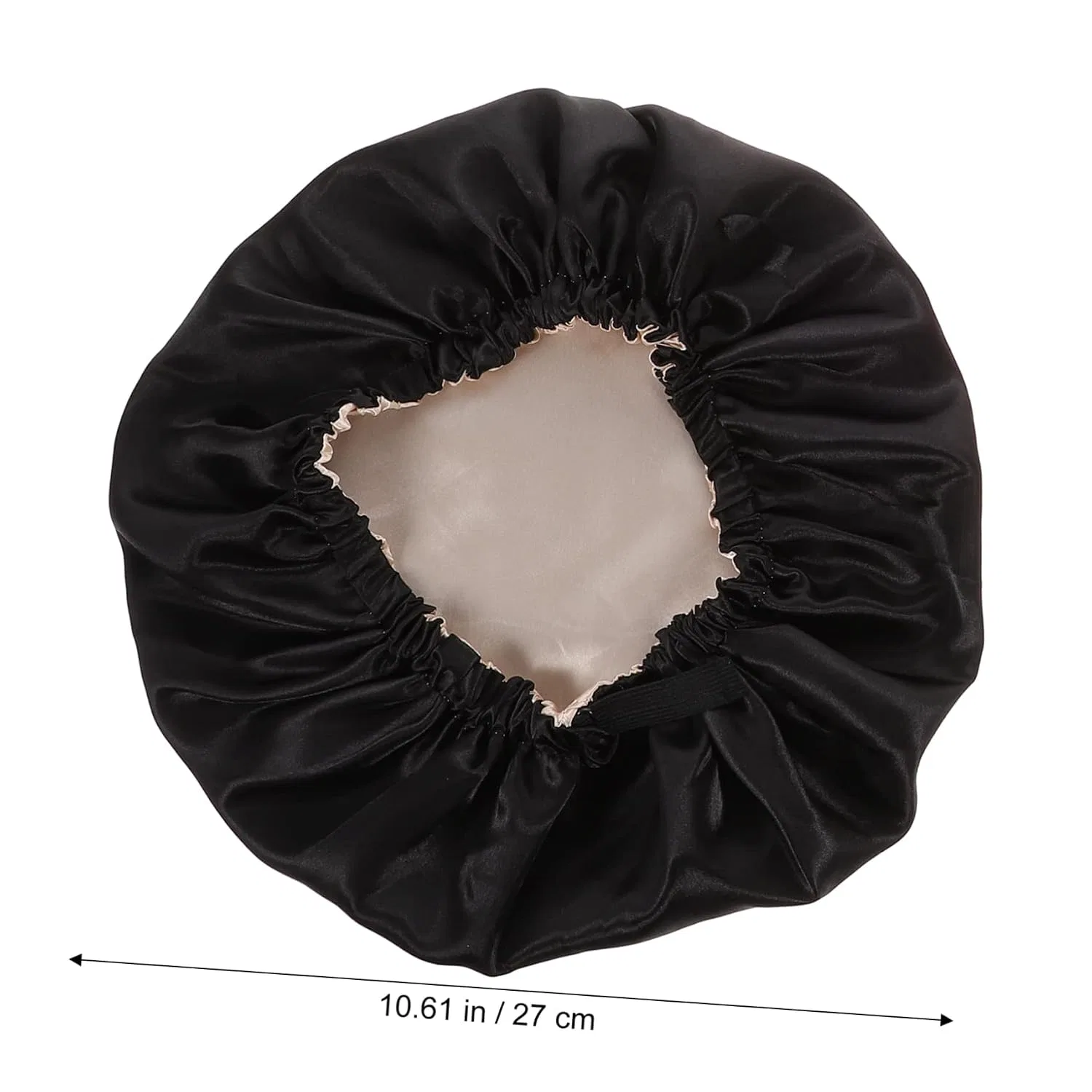 Шапочка для душа, набор 2 шт, Satin, PLAFOPE, Black-pink — фото 4