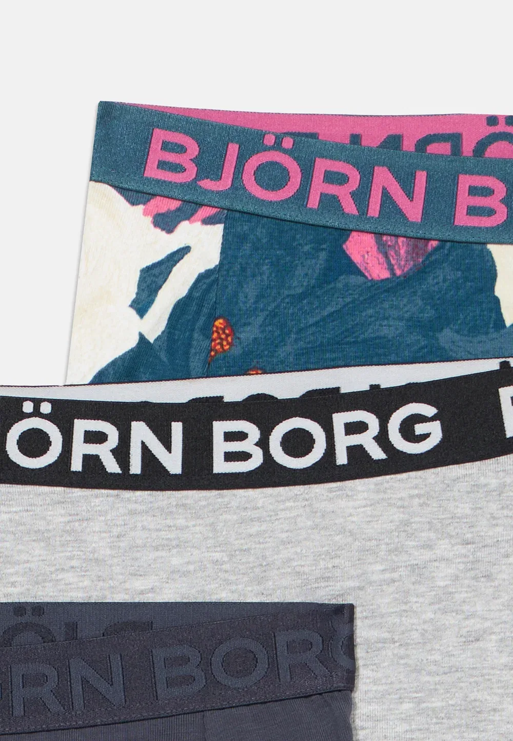 Набор из 3 штук - хипстеры Björn Borg, Black/Grey — фото 4