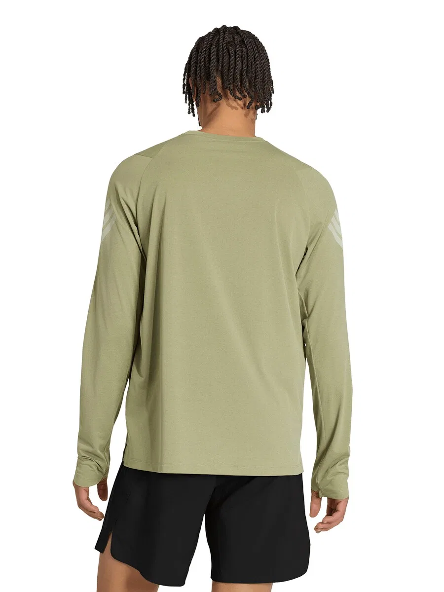 Спортивная футболка ADIDAS PERFORMANCE Performance Shirt 'Adi365 Iconic' цвета хаки — фото 3