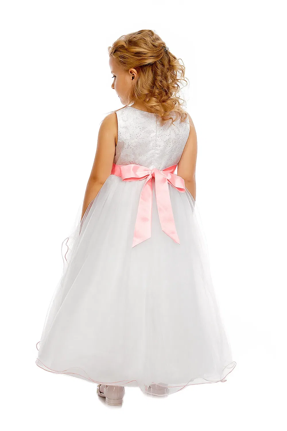 Платье для девочки Flower Girl Bridesmaid Cinda, Pink — фото 2