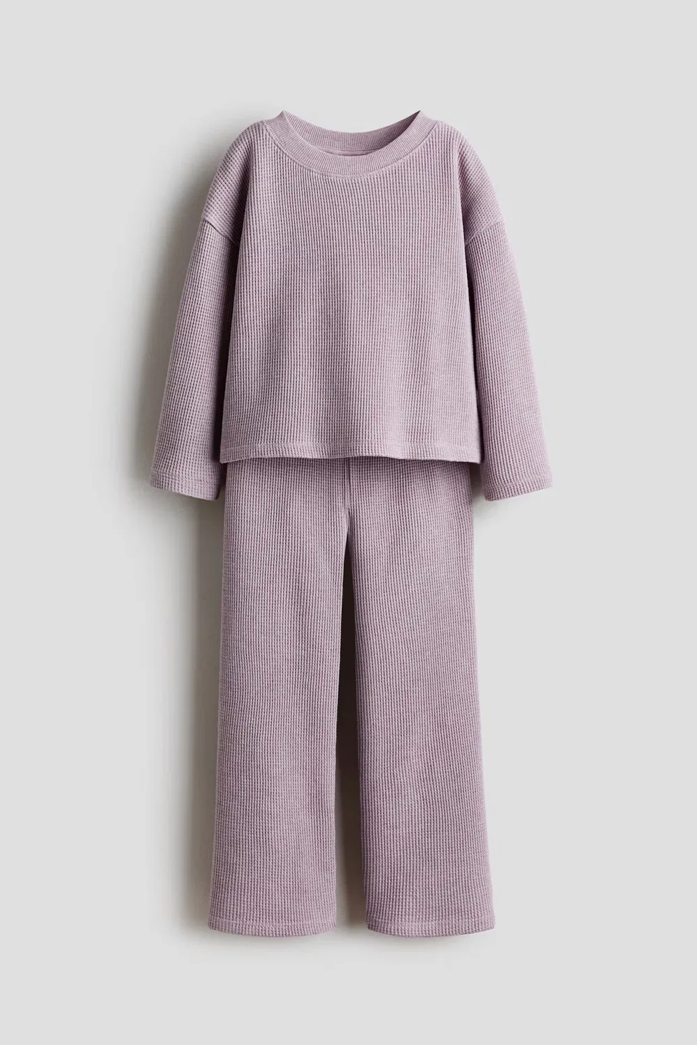 Комплект из двух предметов из хлопка с вафельной текстурой H&M, Lila