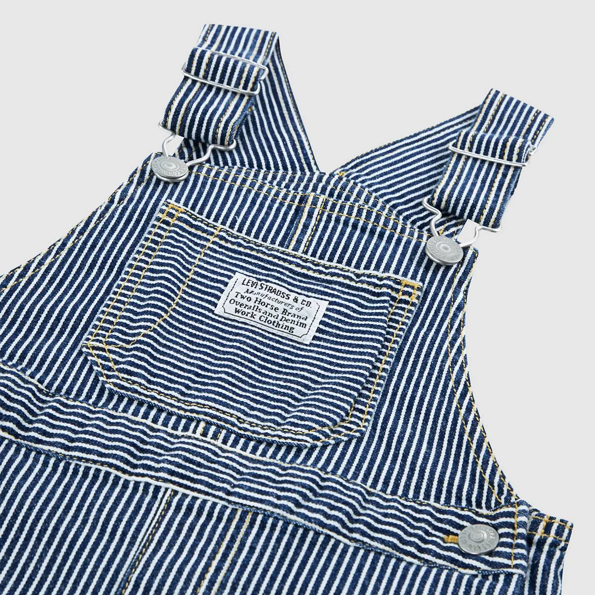 Комбинезон в полоску в железнодорожном стиле для малышей 2-4 лет Levi's, Yucatan - Blue — фото 3