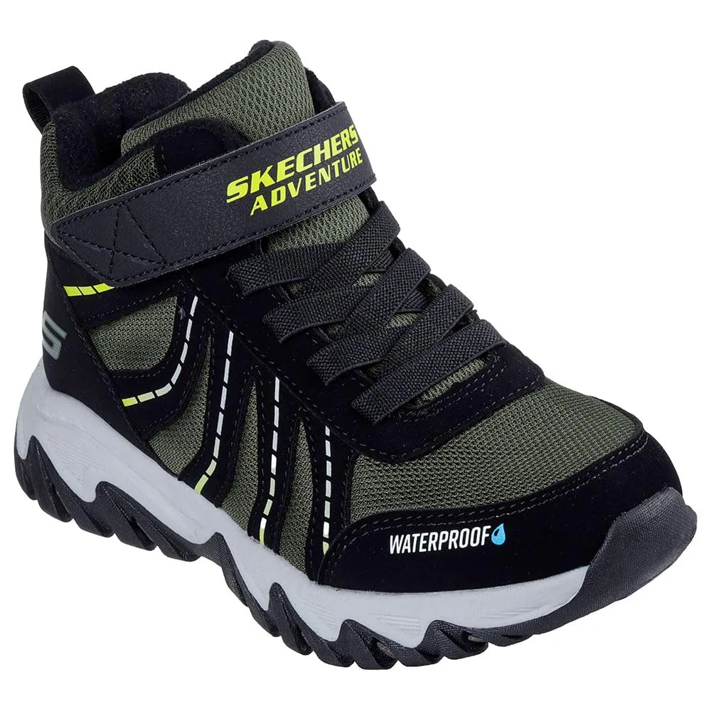 Детские ботинки для мальчиков водонепроницаемые Rugged Ranger Hydro-scout Skechers, Black Green — фото 2