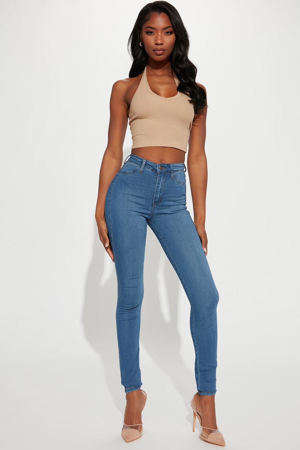 

Джинсы скинни Fashion Nova P88T, синий