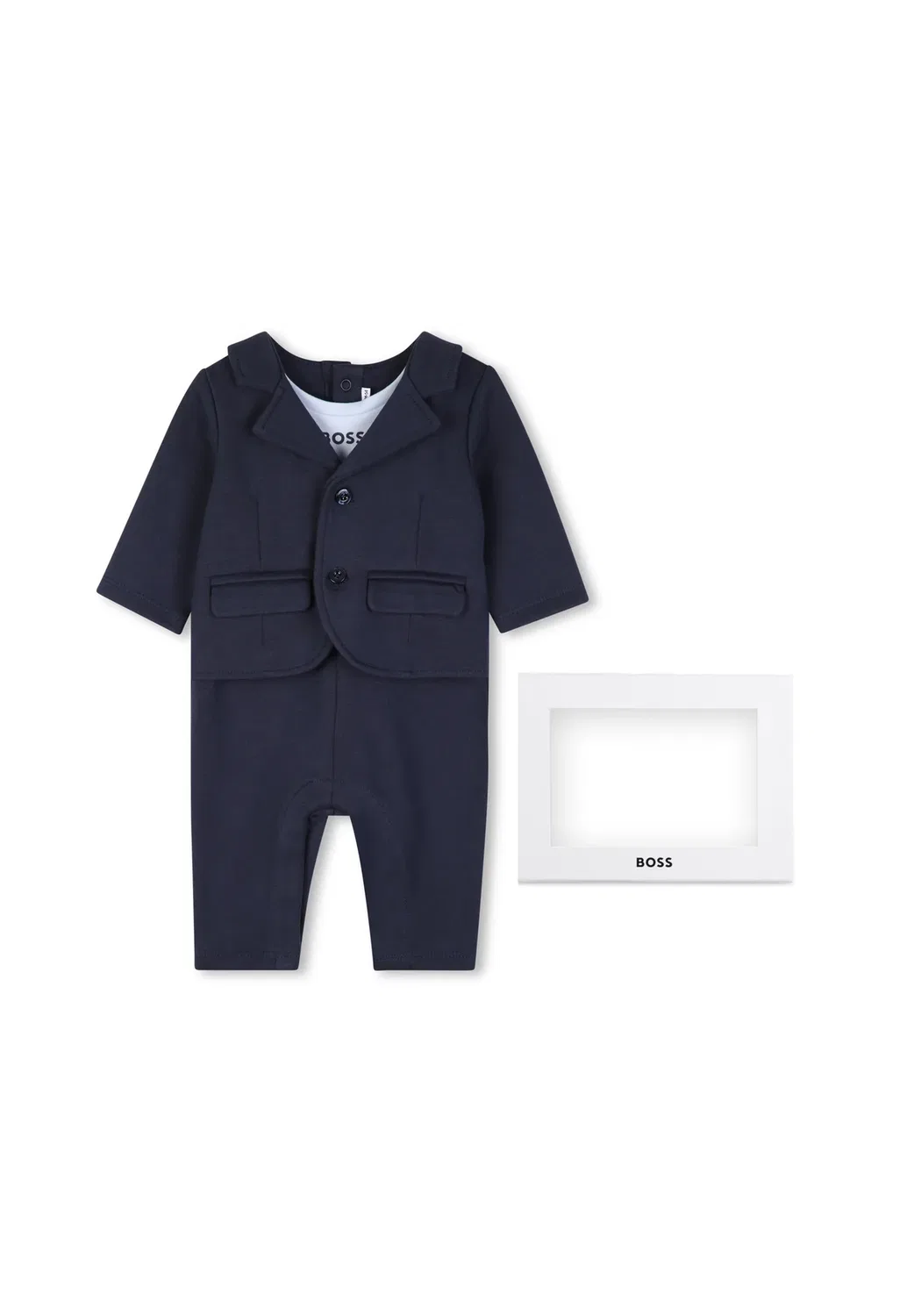 Детский комбинезон-футляр для церемонии - футболка с принтом Boss Kidswear, Navy