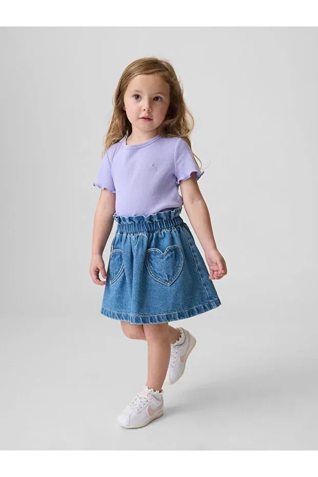Детская юбка для девочек джинсовая Gap, Blue-000