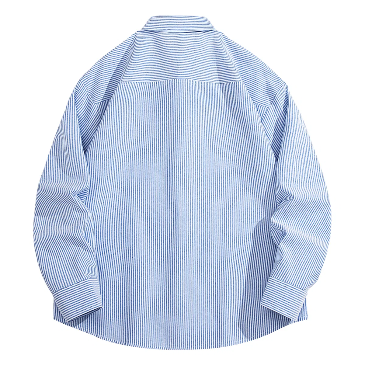 Детская рубашка с лацканом MINISO, Blue White Stripes — фото 3