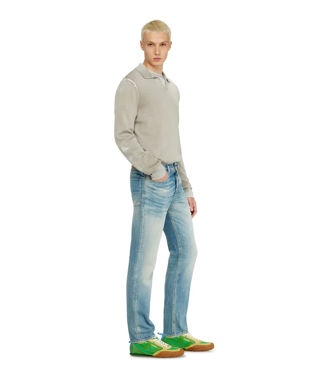 Мужские джинсы стандартного кроя 2023 D-FINITIVE DIESEL, Light Blue — фото 3