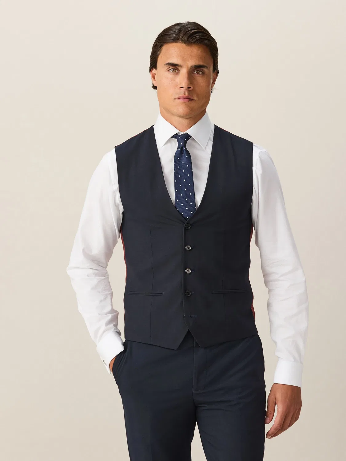 Жилет Regular Fit, модель Navy Blue Next, темно-синий