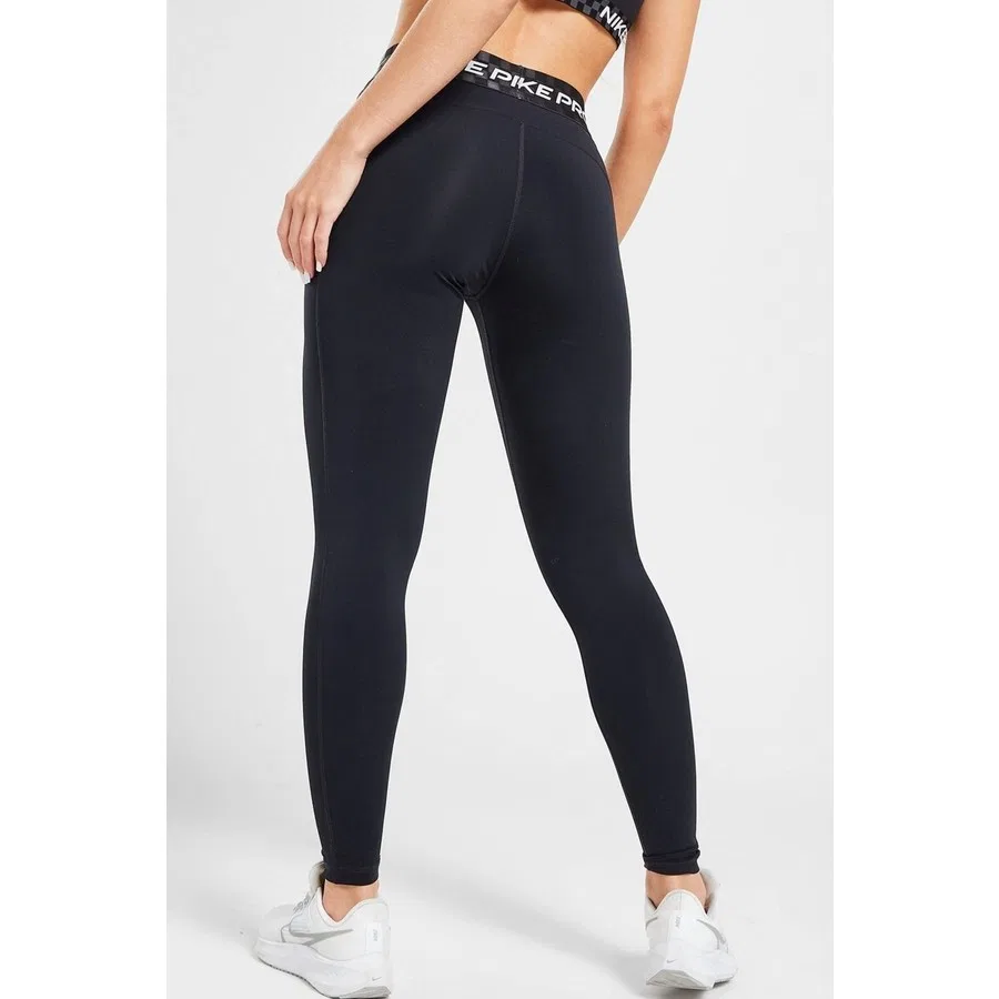 Леггинсы спортивные с принтом Dri Fit Training Pro Graphic Nike, Черный — фото 2