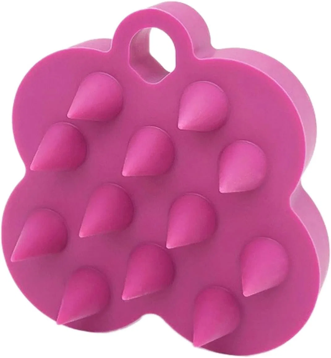 Массажная щетка для кожи головы, Silikon, Hot Pink Générique