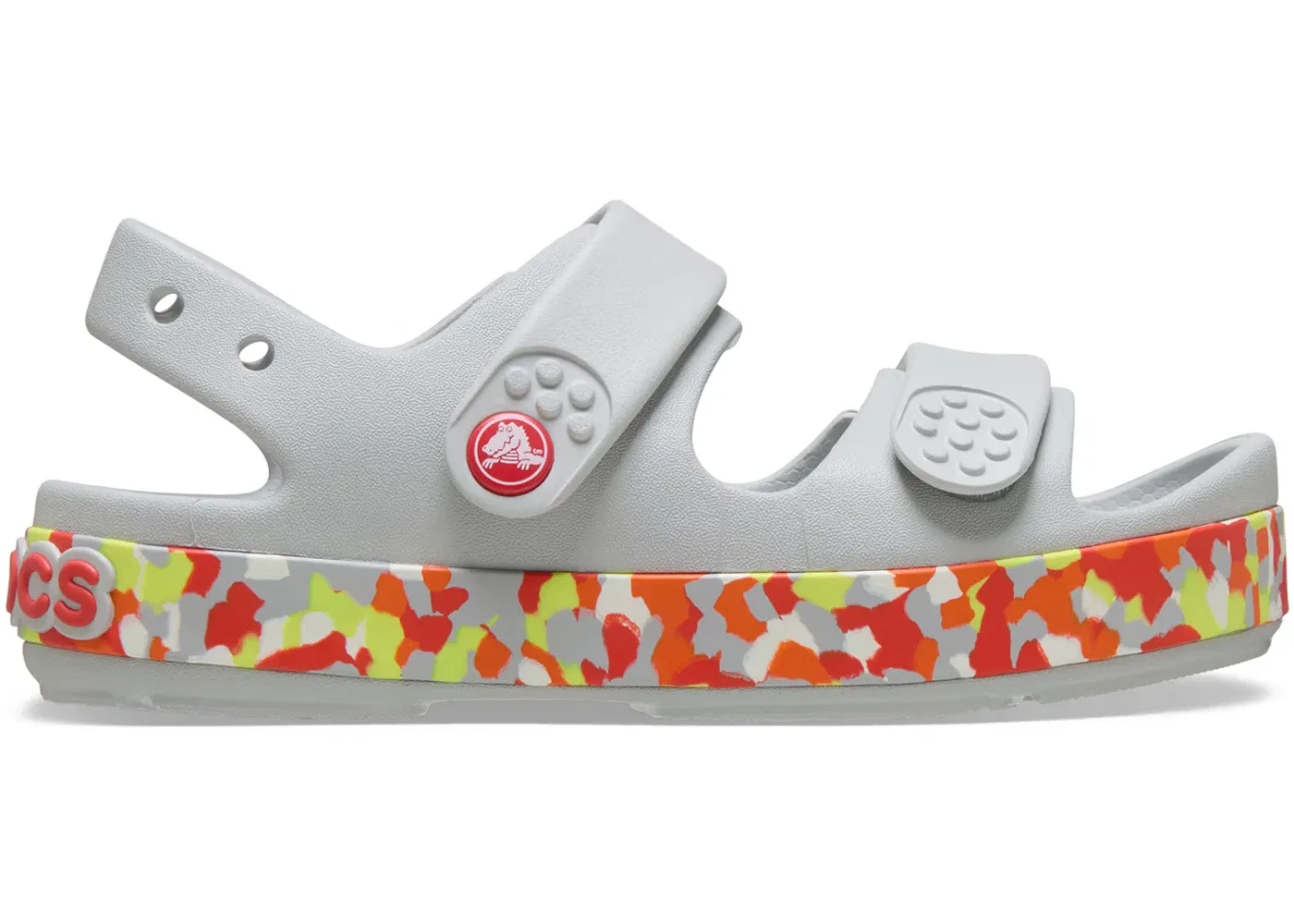 Детские сандалии с принтом Crocs Crocband Cruiser Glow Confetti Band Sandal Crocs, Atmosphere Flame