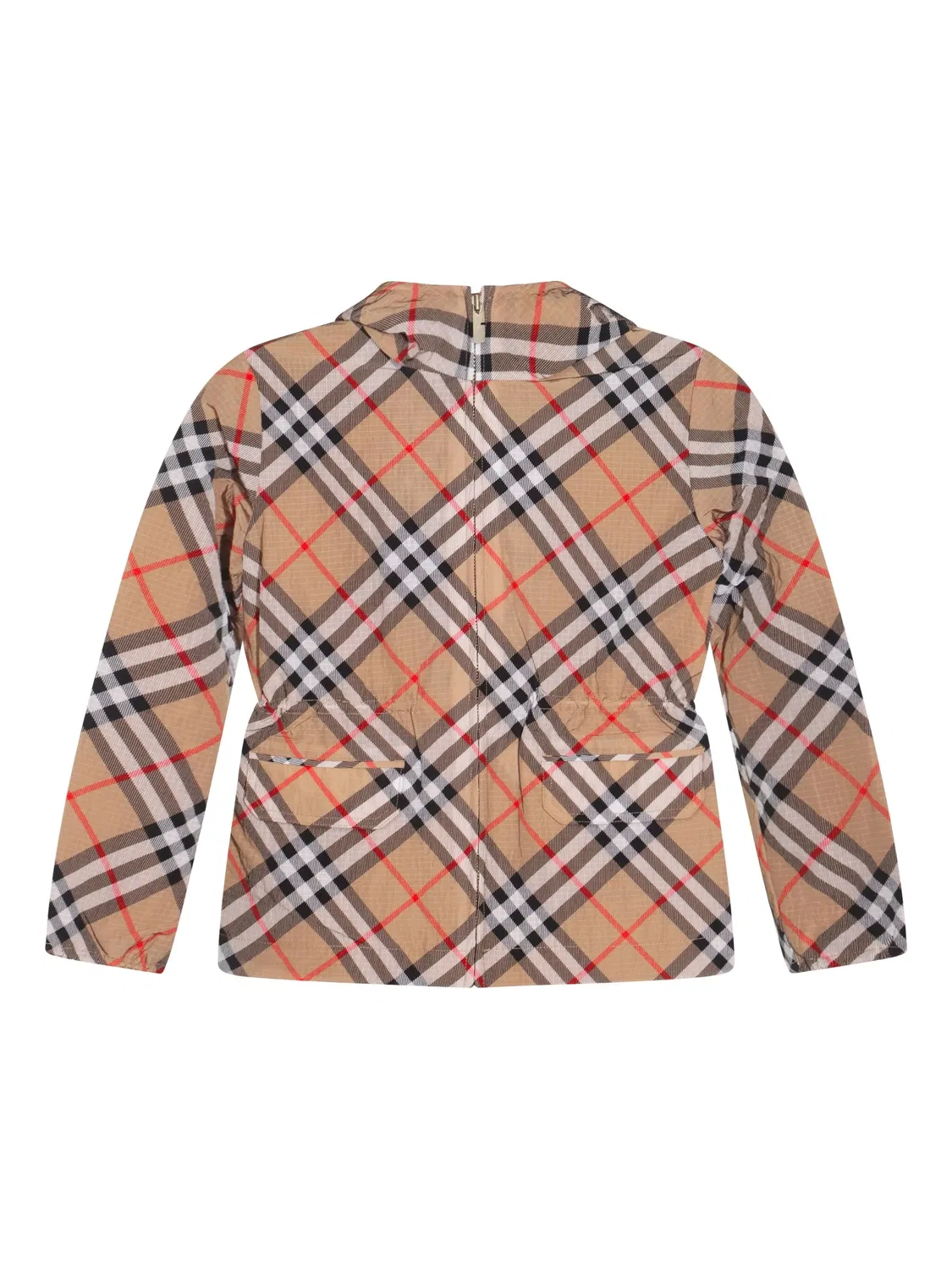 Плащ с капюшоном песочного цвета Burberry, коричневый