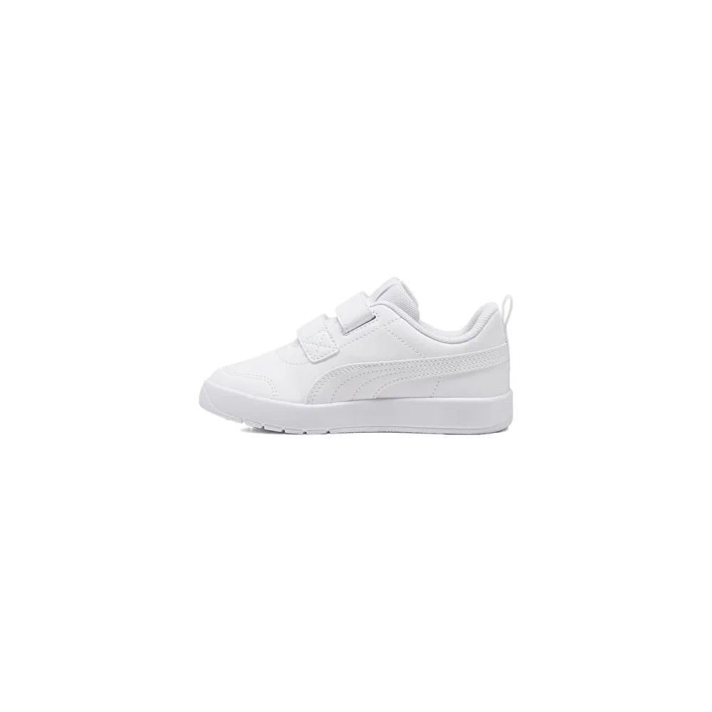 Детские кроссовки с липучками Courtflex V3 V Ps Белый Puma — фото 2