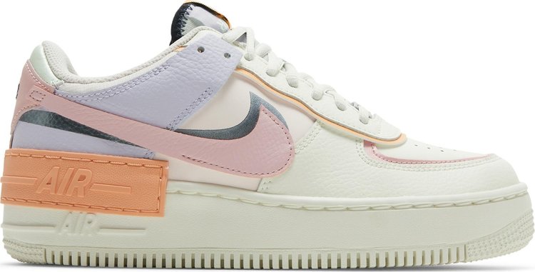 Кроссовки Nike Wmns Air Force 1 Shadow 'Orange Chalk Pink Glaze', кремовый - фото