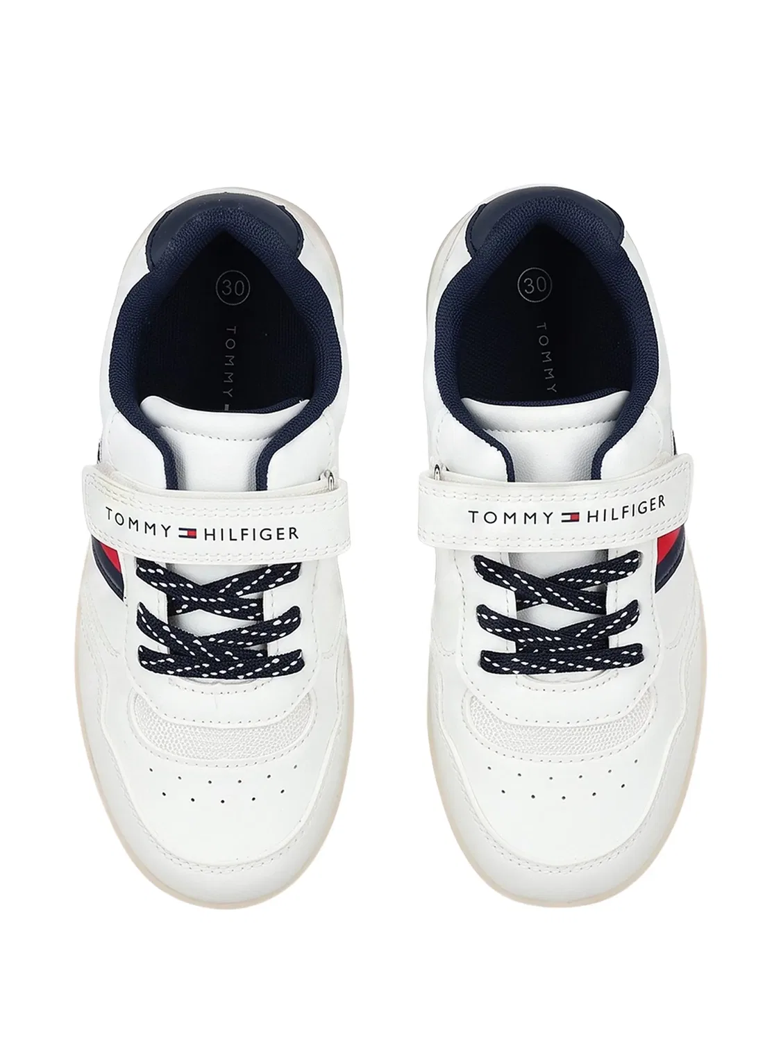 Кроссовки на липучках с декором Flag Tommy Hilfiger Junior, белый — фото 4