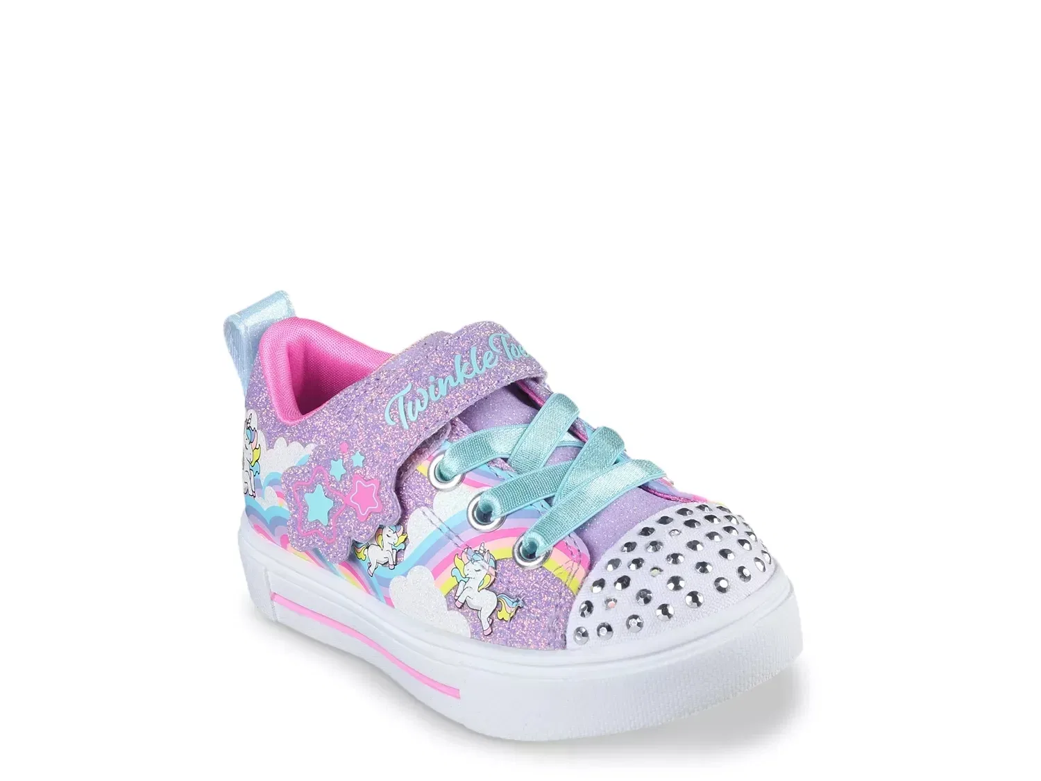 Кроссовки со светодиодами Twinkle Sparks Jumpin' Clouds Skechers, фиолетовый