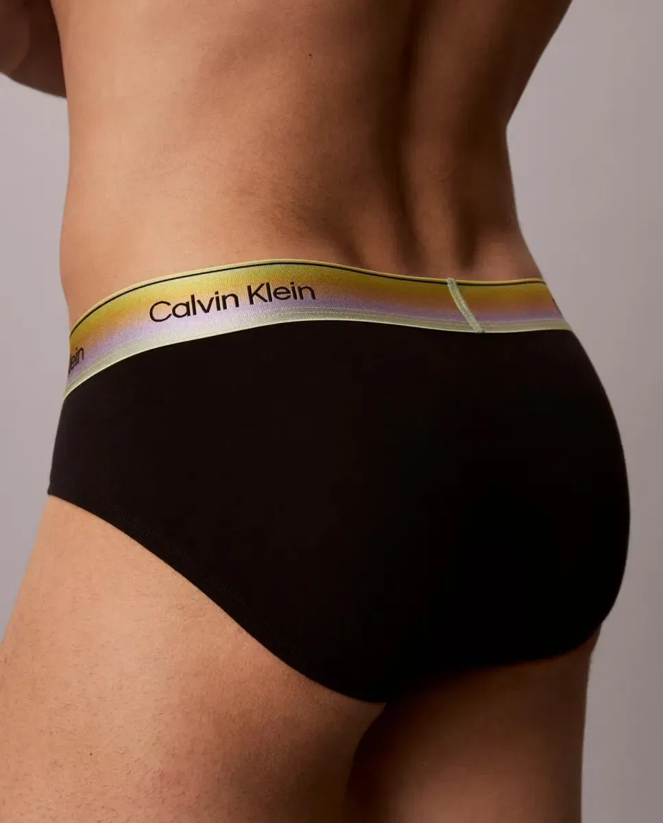 Мужские трусы с логотипом Calvin Klein, Negro — фото 3