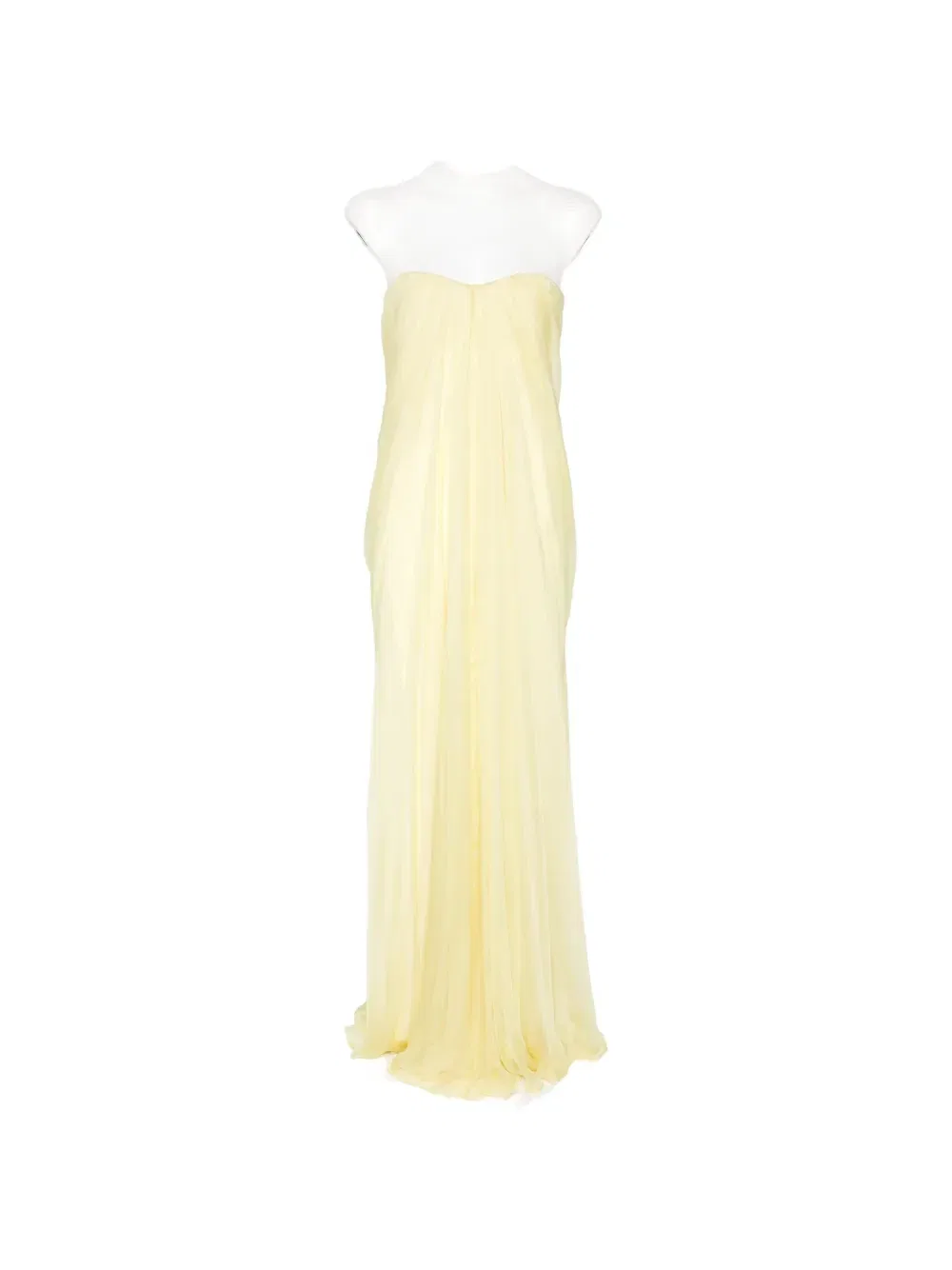Длинное желтое платье Alexander Mcqueen, желтый