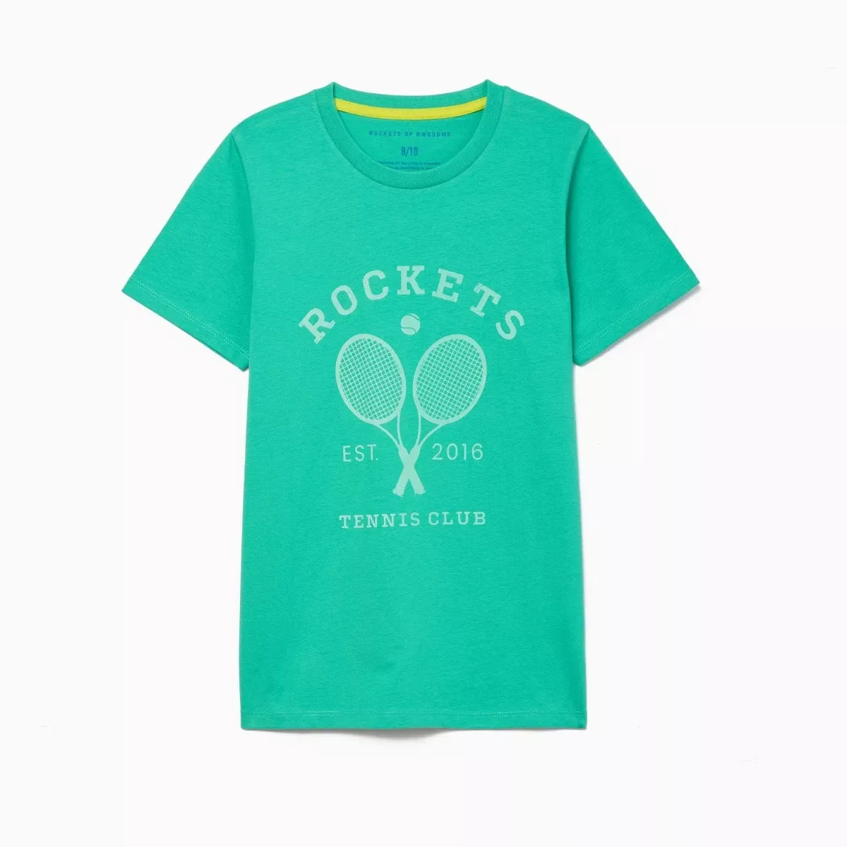 Детская футболка с принтом Tennis Anyone Tee Rockets of Awesome, Green