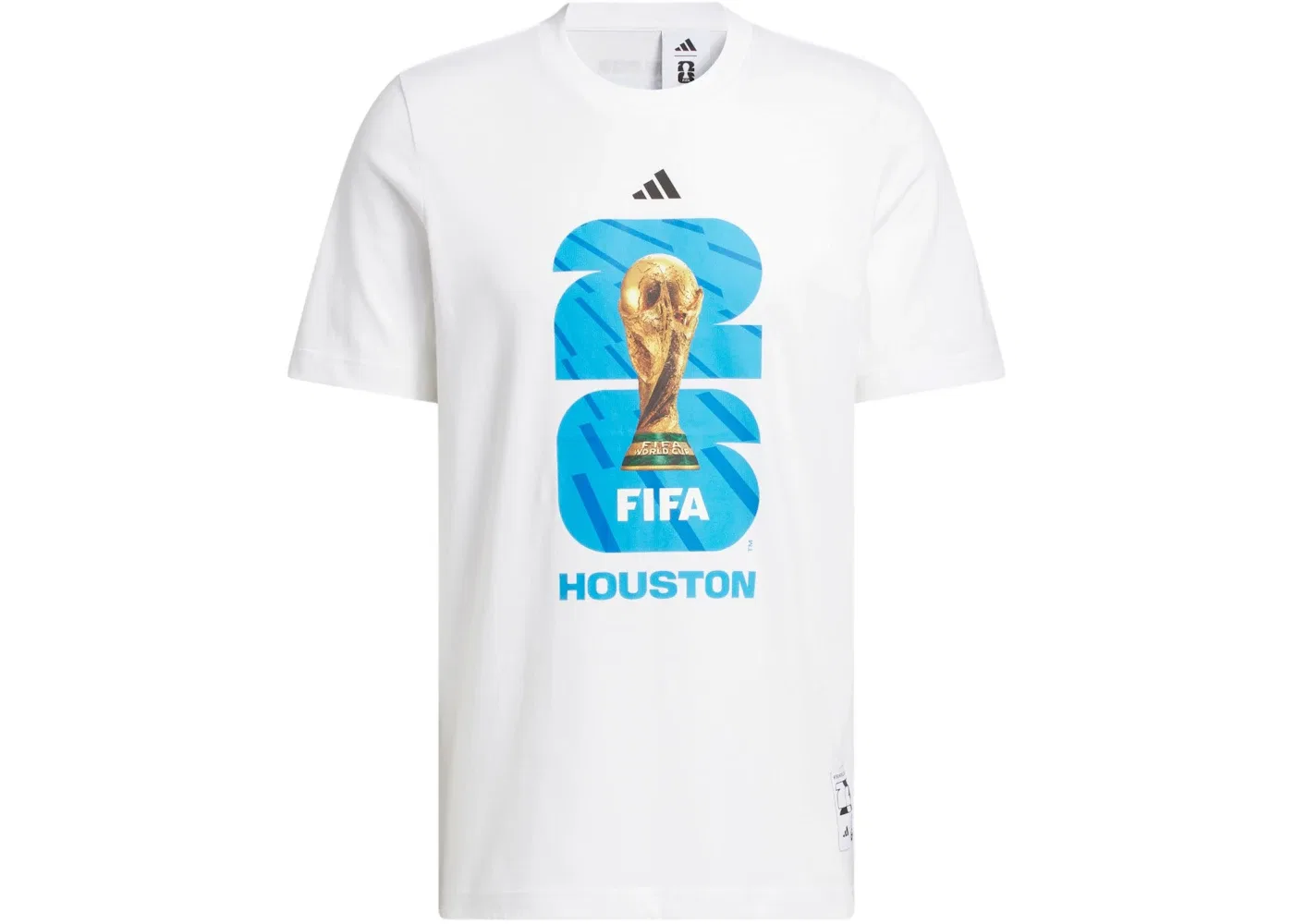 Мужская футболка с принтом Adidas FIFA World Cup 26 Host City Houston Graphic T-Shirt, White