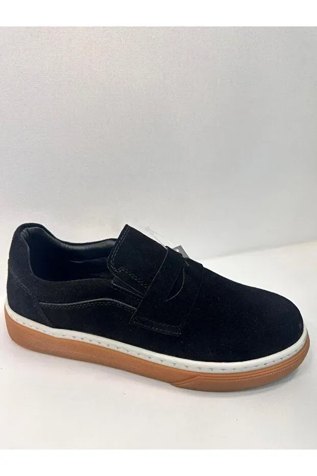 Детские кеды из замши на плоской подошве Dalton, Black