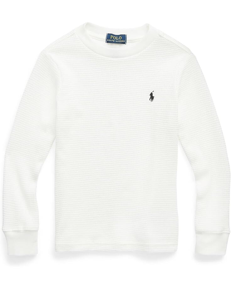 

Свитер Polo Ralph Lauren Kids Waffle-Knit Cotton Long Sleeve Tee, цвет Nevis