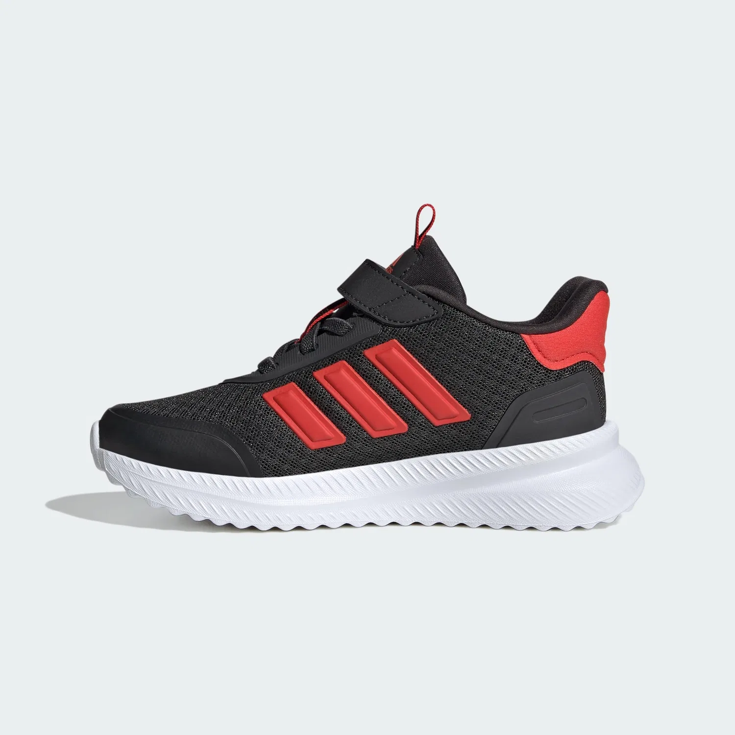 Детские кроссовки для мальчиков с полосатым принтом X_plr Shoes Kids Adidas, Carbon Red Brilliant White — фото 3