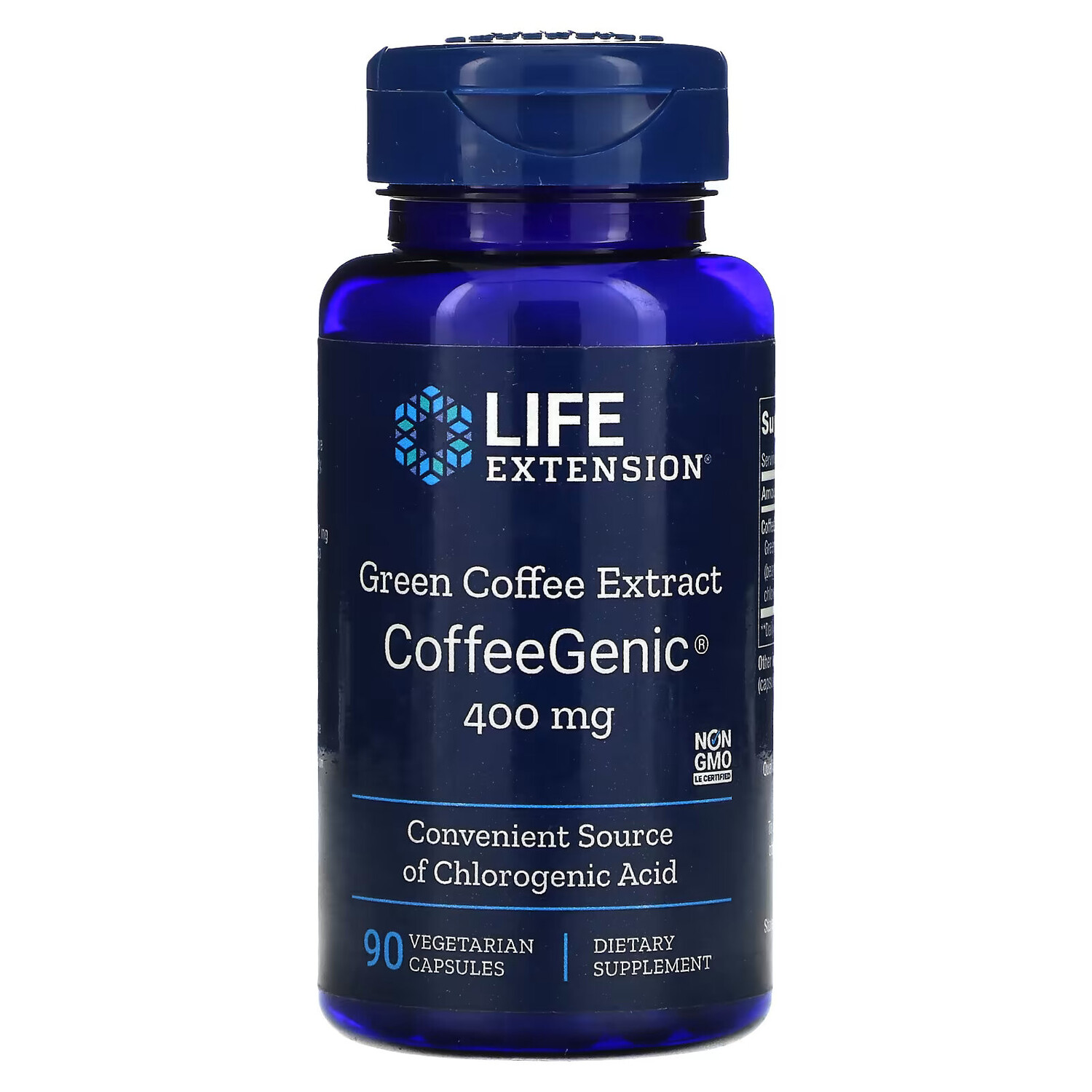 

Life Extension, CoffeeGenic, экстракт зеленого кофе 90 овощных капсул