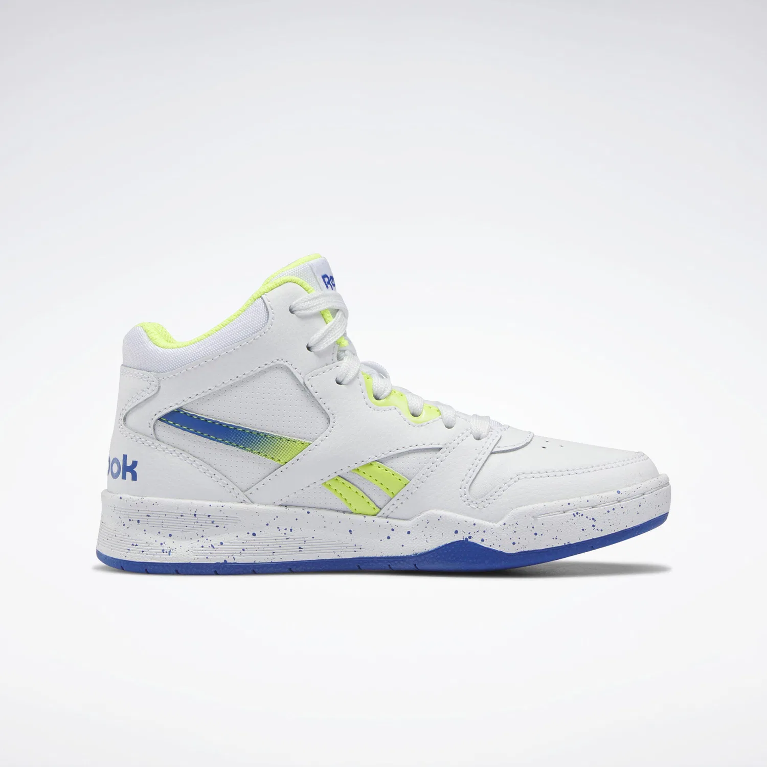 Детские кроссовки для мальчиков Reebok BB4500 Court Shoes, Weiß Gelb Blau — фото 3