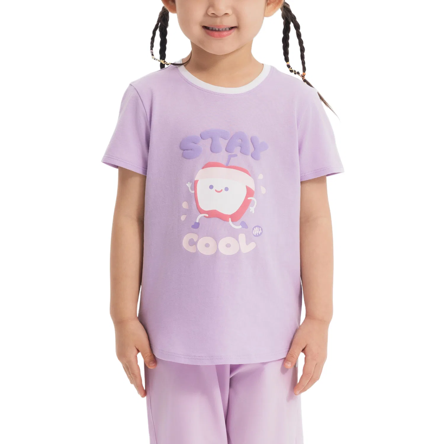 Детская футболка с высоким воротом Moderate DECATHLON, Purple