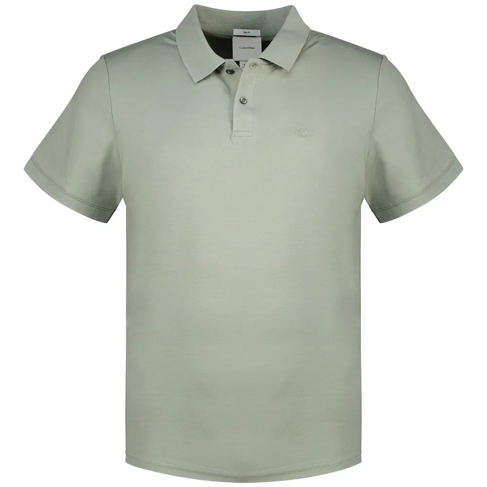Мужское поло с коротким рукавом Refined Slim Fit Calvin klein, Grey