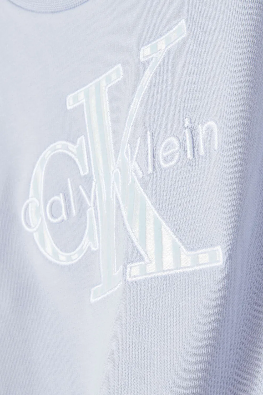 Свитшот хлопковый Monologo Calvin Klein, синий — фото 3
