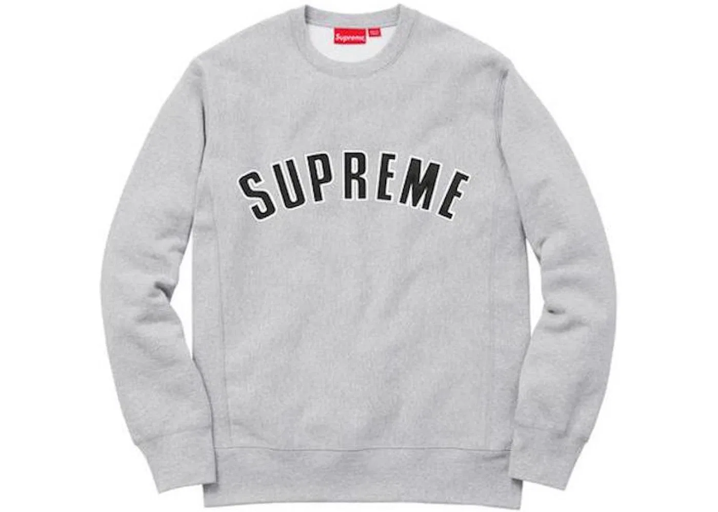 Мужской свитшот с длинным рукавом Supreme, Heather Grey