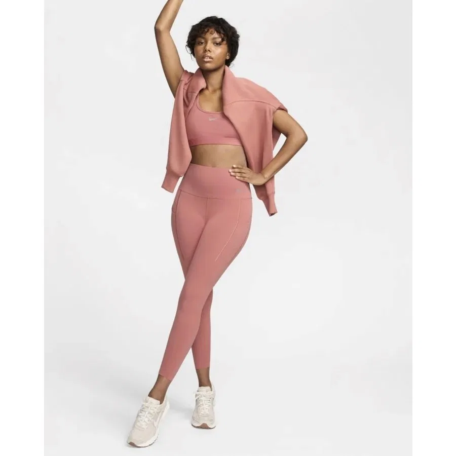 Женские леггинсы для тренировок Nike Dri-Fit Universa Support High-Waisted 7/8, Розовый — фото 2