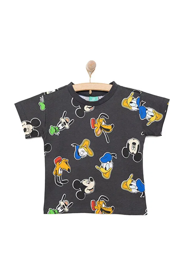 Детская футболка для мальчиков хлопковая Mickey Mouse Disney, Anthracite