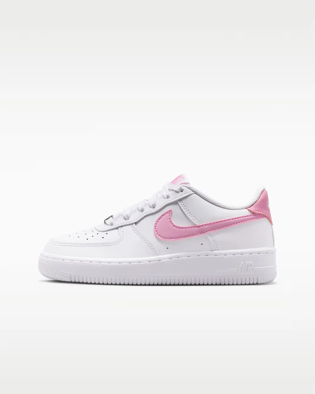Кроссовки для детей постарше Nike Air Force 1, White/White/Pink Rise