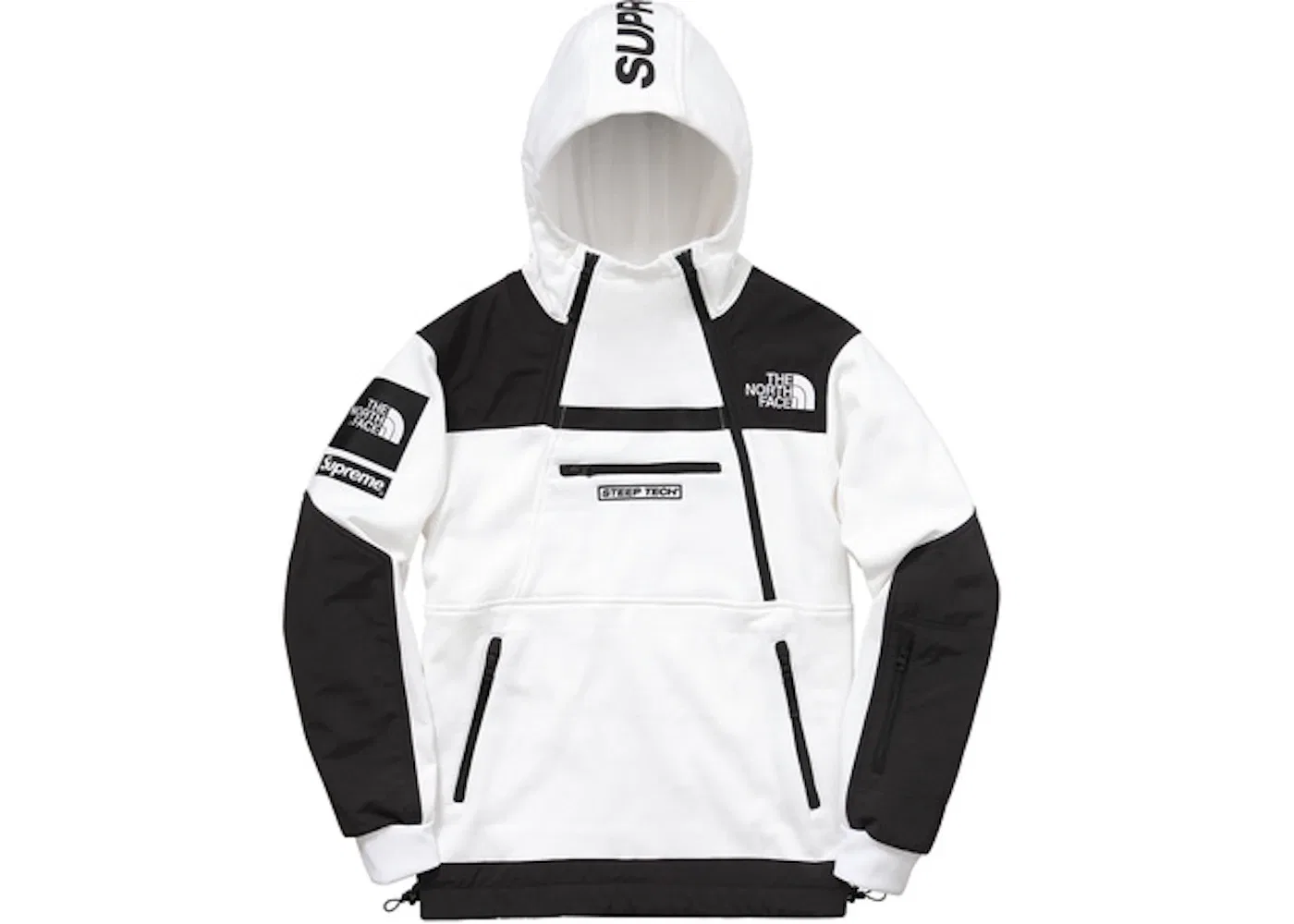 Мужская худи с принтом Steep Tech Supreme, White