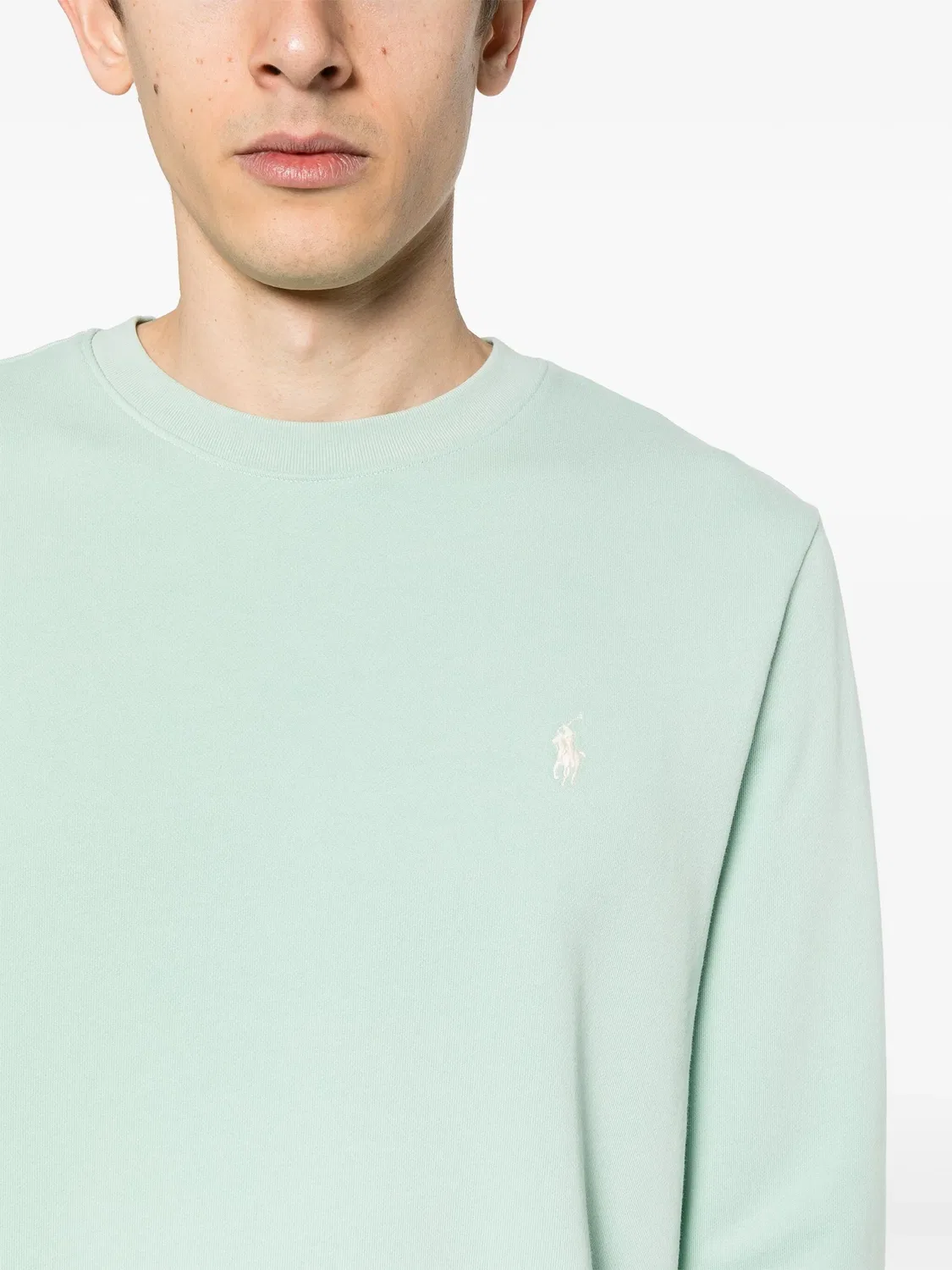 Polo Ralph Lauren Свитшот с вышивкой Pony зеленый — фото 4