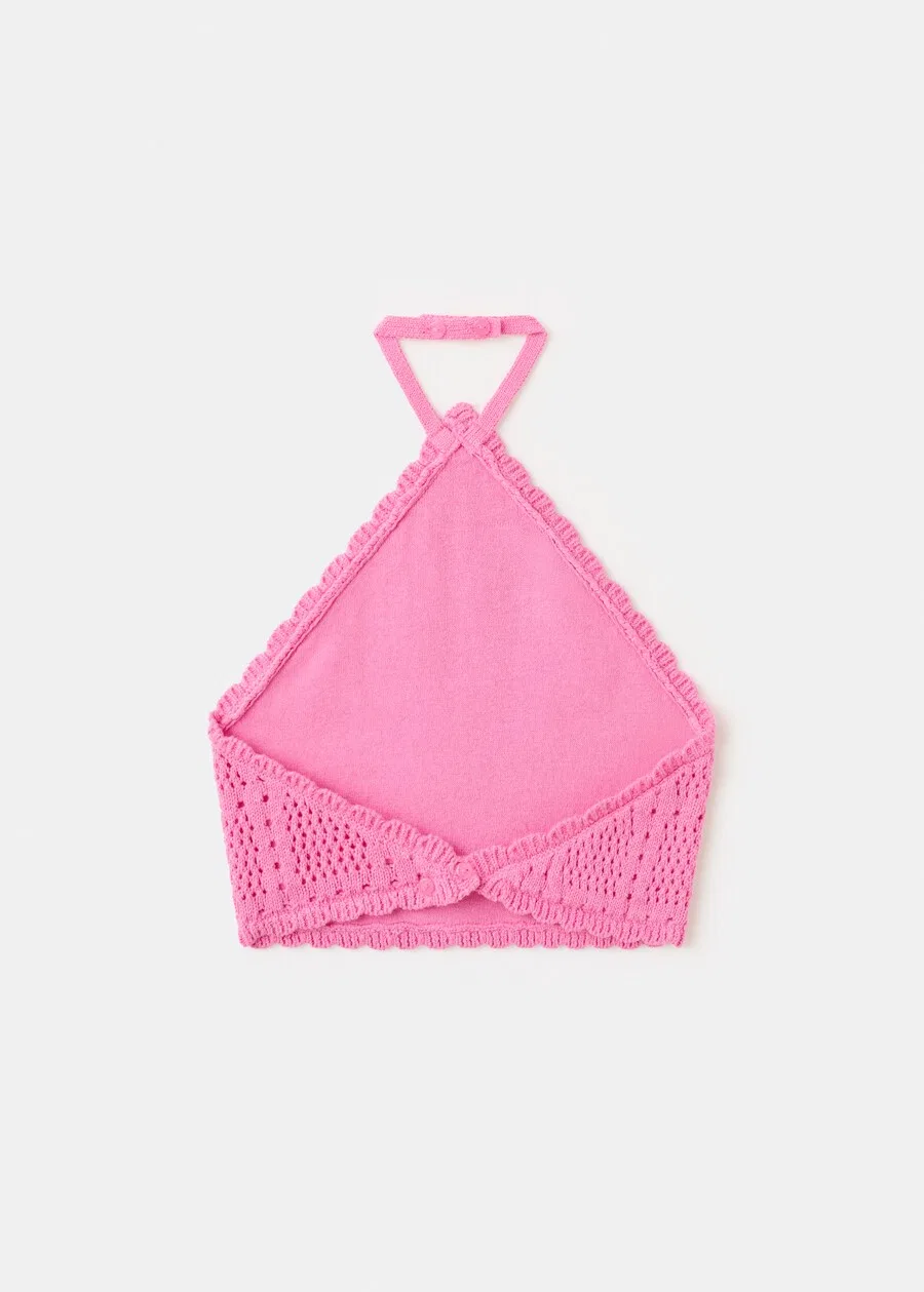 Детский топ MANGO KIDS 'AYLIN' розового цвета — фото 2