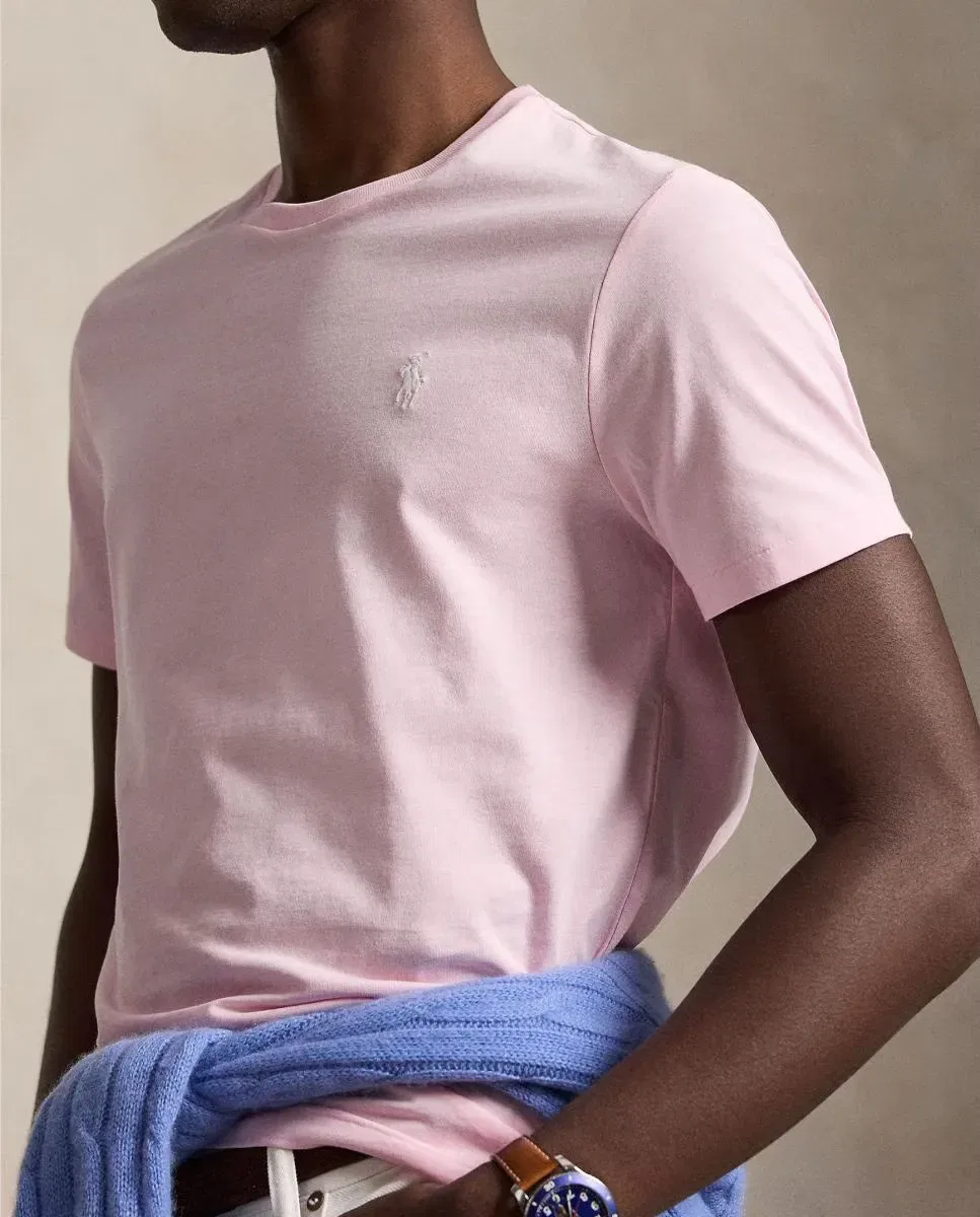 Мужская футболка с круглым вырезом Regular Fit Polo Ralph Lauren, Rosa Pastel — фото 3