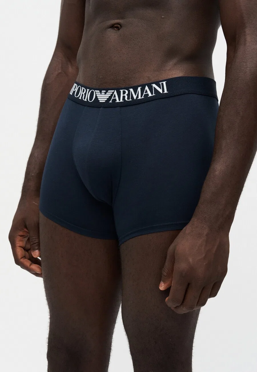 Боксерские шорты Emporio Armani темно-синего цвета — фото 3