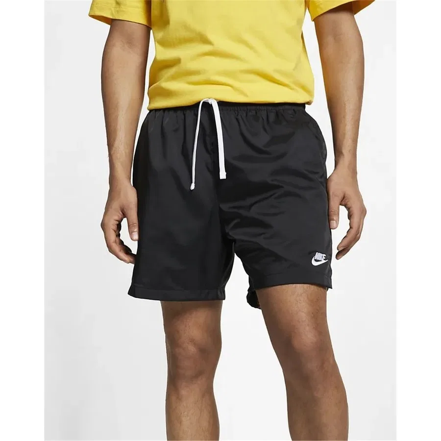 Мужские шорты из тканого материала с подкладкой, модель Sportswear Men's Woven Short, Nike, Черный — фото 4