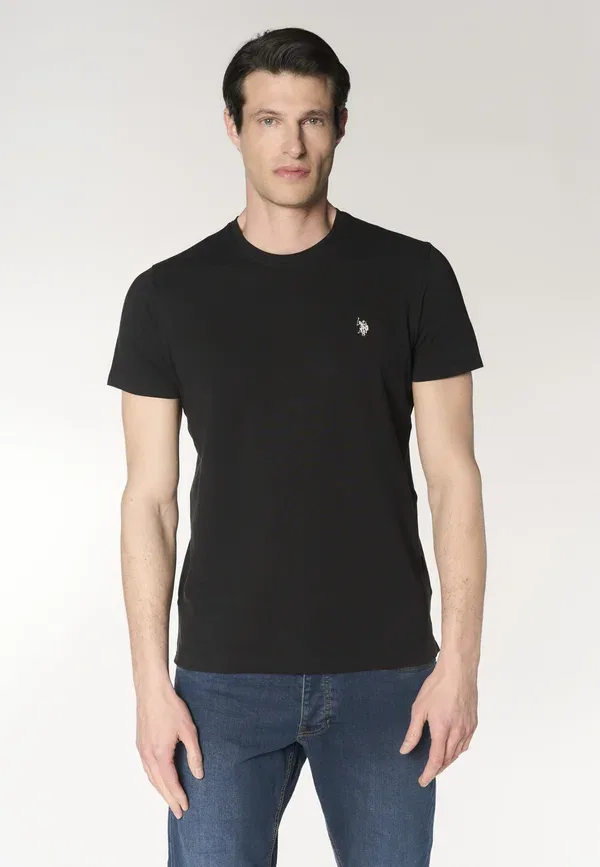 Футболка хлопковая Basic t-shirt U.S. Polo Assn., черный