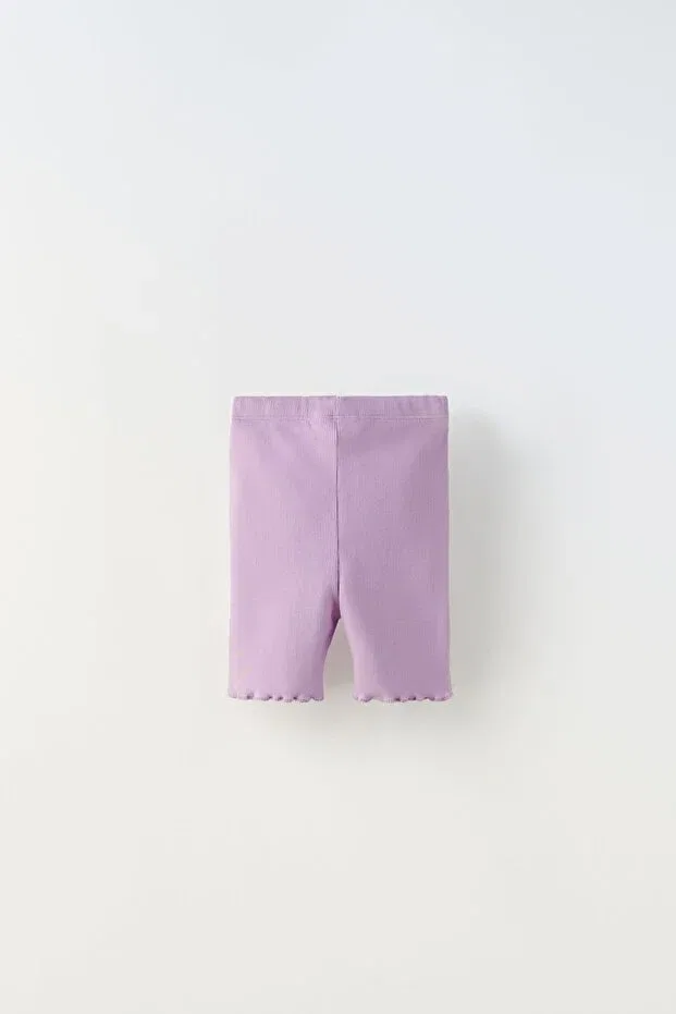 Детские леггинсы для девочек рифленые Hepbaby, Lilac — фото 2