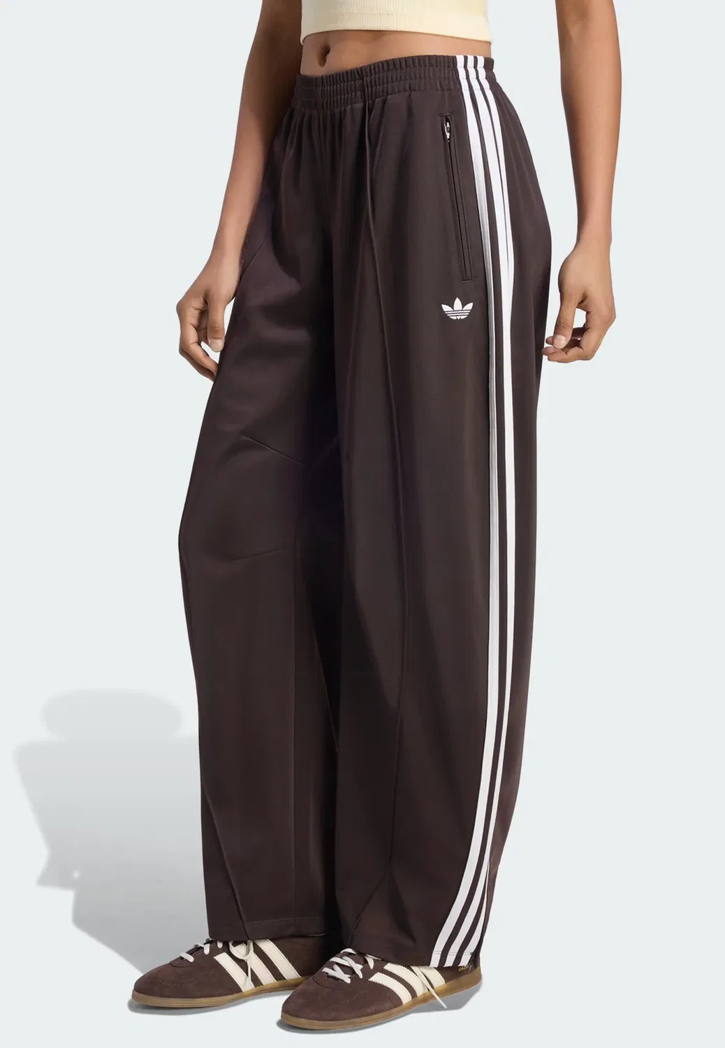 Брюки Firebird в форме бочки - спортивные штаны Adidas Originals, Aurora Coffee
