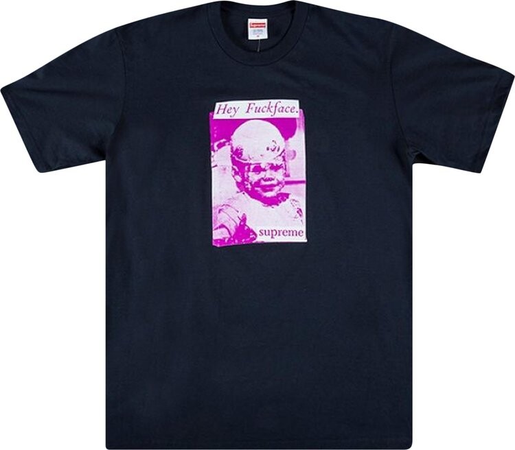

Футболка Supreme f*ck Face Tee 'Navy', синий