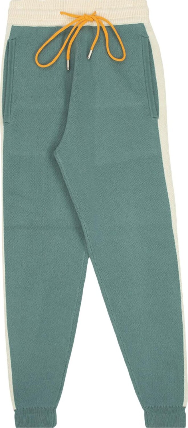 

Брюки Rhude RB Knit Track Pant 'Ivory/Sage', белый