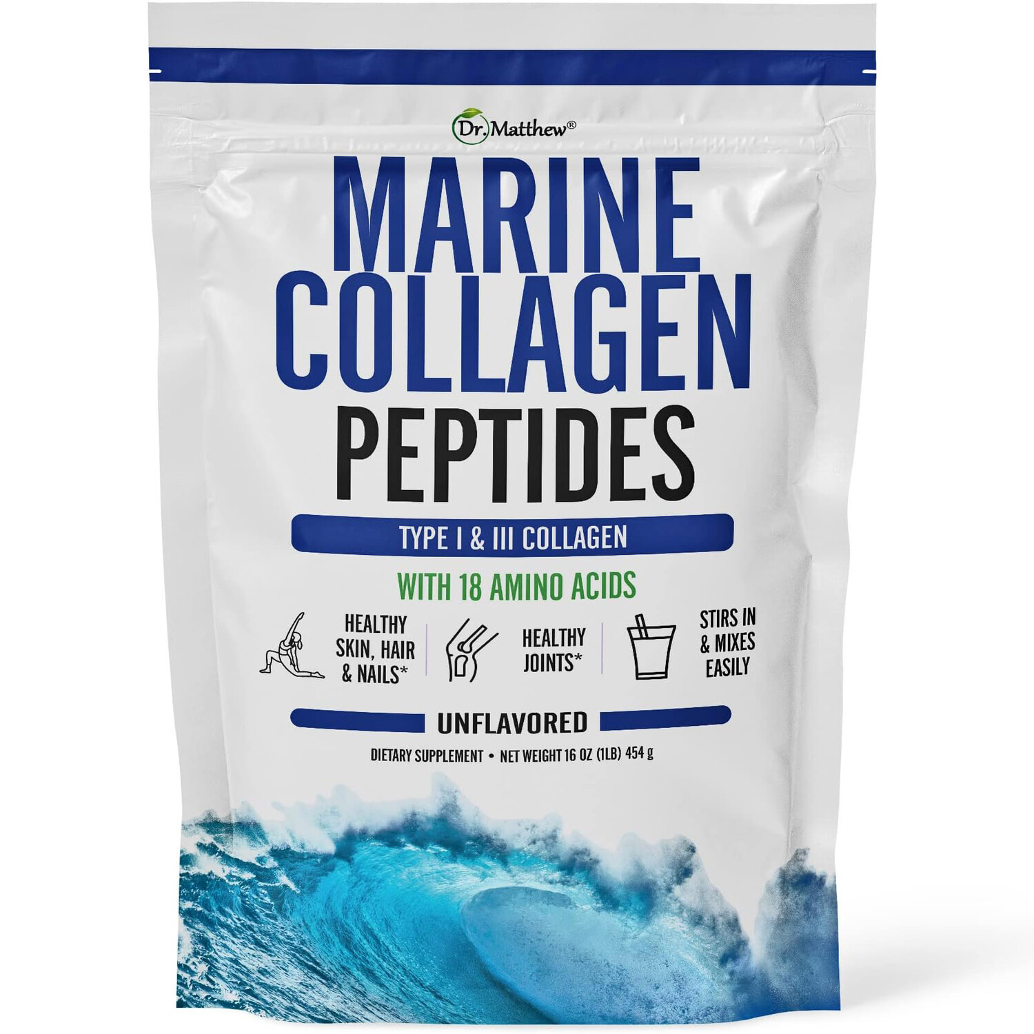 

Коллаген Dr. Matthew Marine Peptides, 454 гр